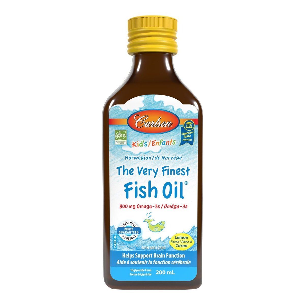 Very Finest Fish Oil for Kids Lemon  Carlson Laboratories   