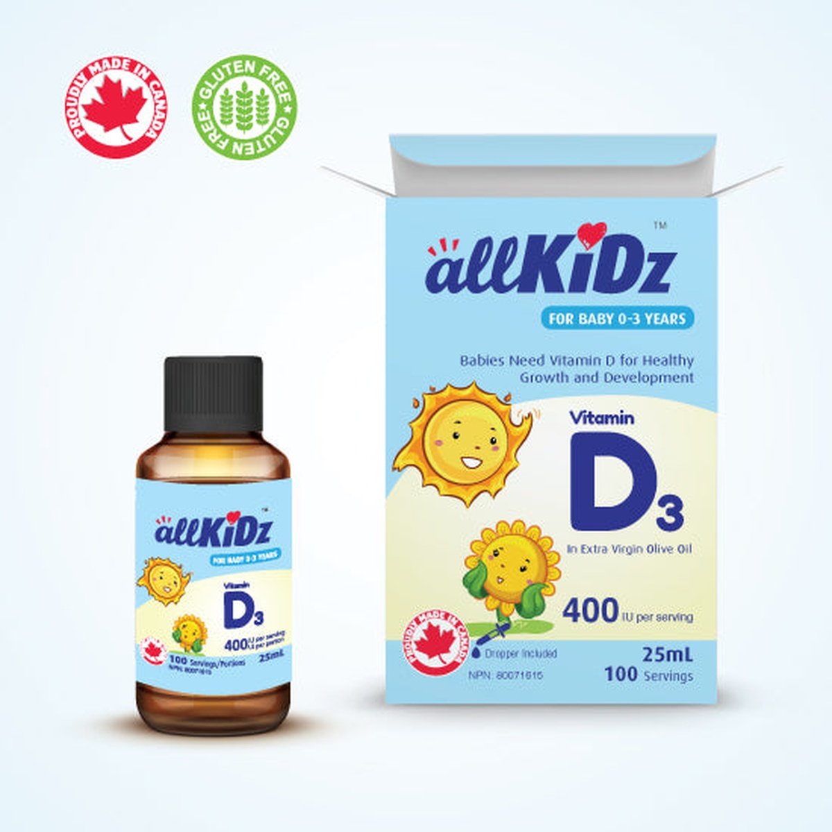 Vitamin D3  allKiDz Naturals Inc.   